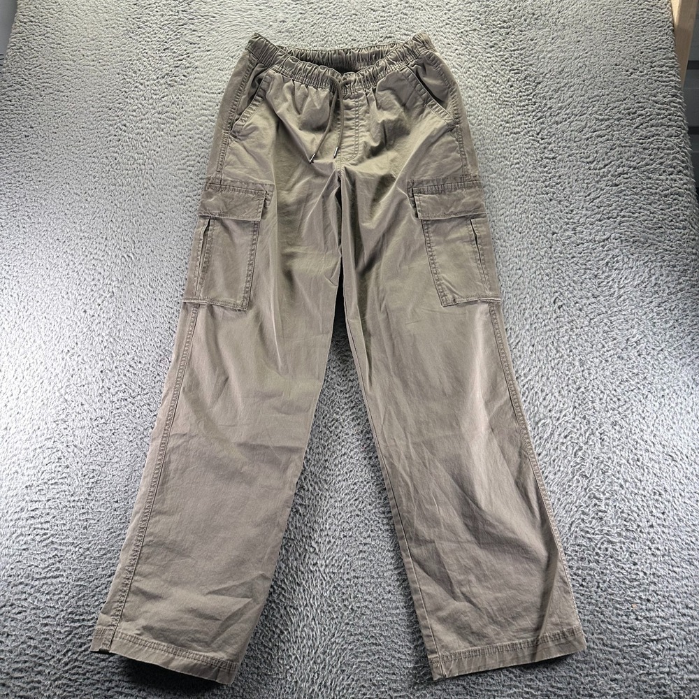 No Boundaries Pant S Mens‎ Brown Cargo Straight Leg Drawstring Utility Workwear